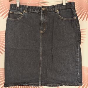 Ralph Lauren LRL Blue Denim Jeans Skirt Size 14